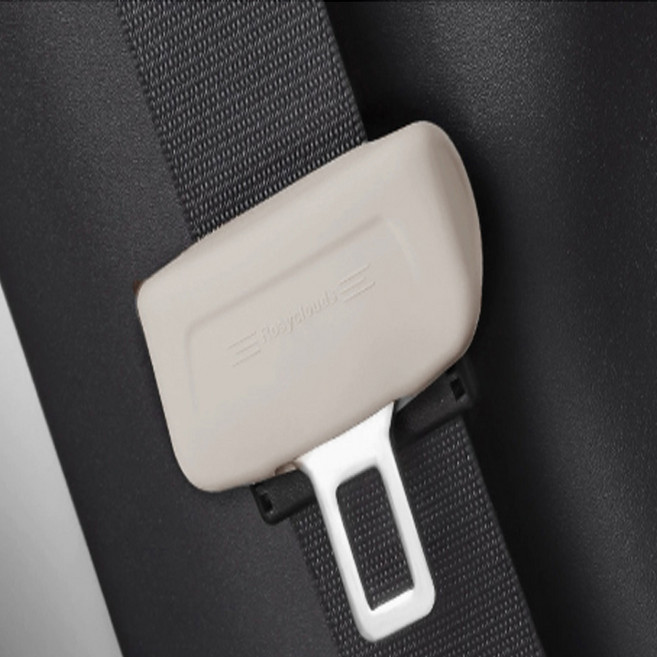 4개 한세트 차량용 안전벨트 클립커버 편안한 착용 압박감 완화, 화이트