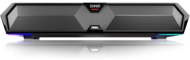 Edifier MG300 컴퓨터 사운드 바 딥 베이스가 있는 시끄러운 스피커 - 게임용 스피커를 위한 스위치 RGB 내장 마이크 무선 블루투스 5.3 데스크톱용 USB 어댑터