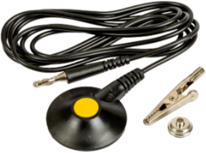 나래산업 그라운드코드 제전매트접지 정전기방지코드 클립 단자 코일 터미널, 그라운드코드-클립형(6FT), 1개