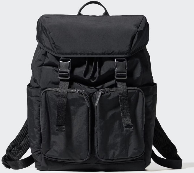 유니클로 멀티포켓 백팩 나일론 데일리 백팩 여행용 학생 직장인 가방 블랙