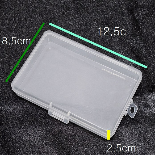 투명 플라스틱 틴케이스 미니 수납통 포카케이스 악세사리 보관함 1 .5.5cm, 5개