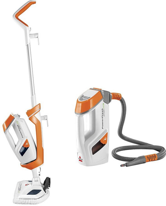 비셀 파워프레시 원목 트오프 스팀 반려동물 바닥 욕실 청소기 오렌지 타일 1544A 걸레 찜기, PowerFresh LiftOff