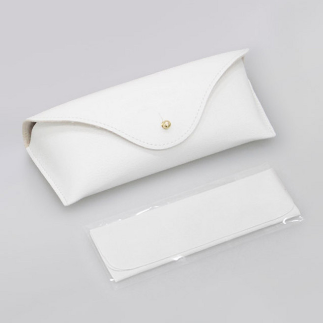 라피던트 고급 안경케이스 파스텔 안경집 가죽 케이스 (안경닦이 포함)