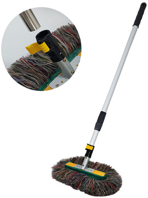 레버형버스 차걸레(헤드)+오리곤 알루미늄 2단자루 세트 /탑차 대형차 청소걸레, 1개, 랜덤