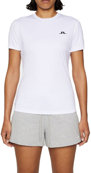 제이린드버그 여성 라운드 기능성 티셔츠 화이트 2025