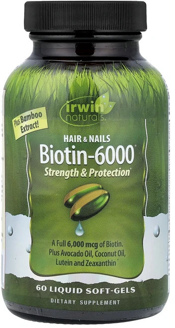 새해 첫좋은선물 Irwin Naturals Biotin-6000® 액상 소프트젤 60정 제대로 할인합니다, IrwinNaturalsBiotin6000액상소프트젤6 - 쿠팡