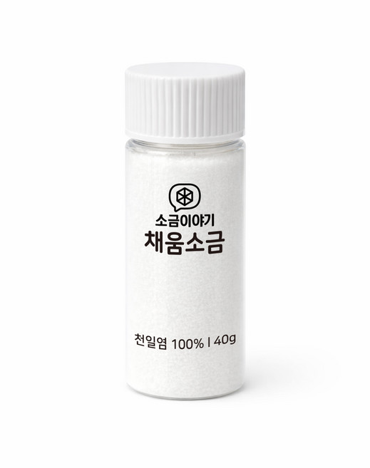소금이야기 저염 미네랄 천일염 채움소금, 1개, 40g