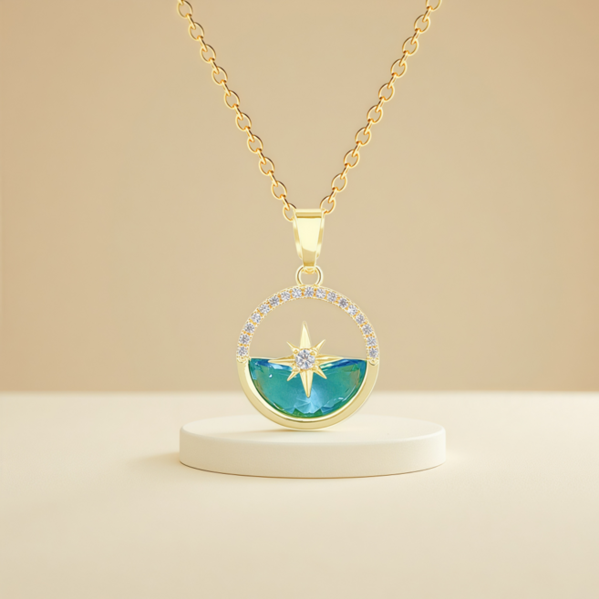 Seolvia 18K도금 솔리테어 목걸이 여성목걸이 데일리 심플 고급 포인트 주얼리 선물 추천 WLY-04