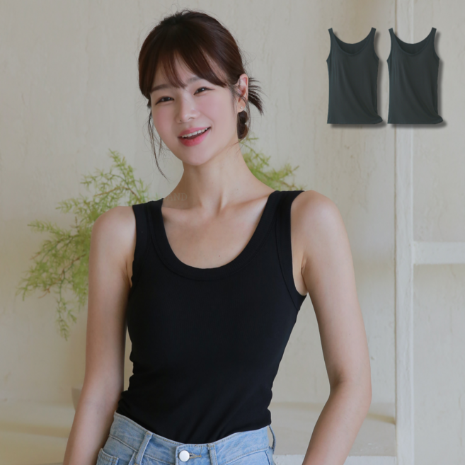 니즐랜드 프리미엄 쿨링타입 4XL까지 모달 브라캡 런닝 2P