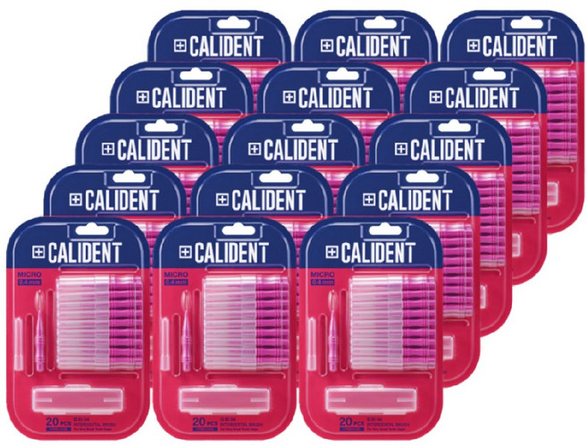 2080 칼리덴트 치간칫솔 마이크로, 0.4mm, 20개입, 15개