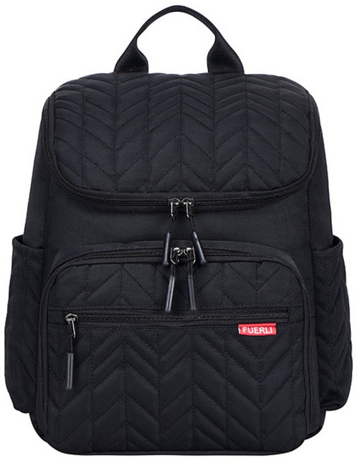 多功能媽媽包 時尚 大容量 防潑水 待產包 旅行背包 【mamabao】, 經典黑, 經典黑