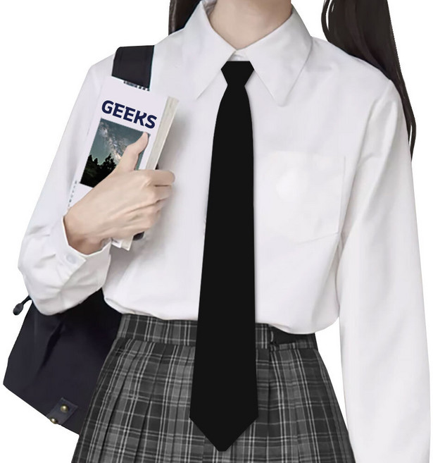 넥타이 정장 기본 자동넥타이 패션 블랙