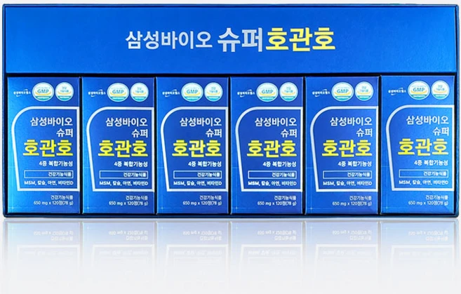 홈쇼핑 정품 신문 삼성바이오헬스 슈퍼호관호 관절연골건강 MSM 4중복합기능, 6개, 120회분 - 쿠팡