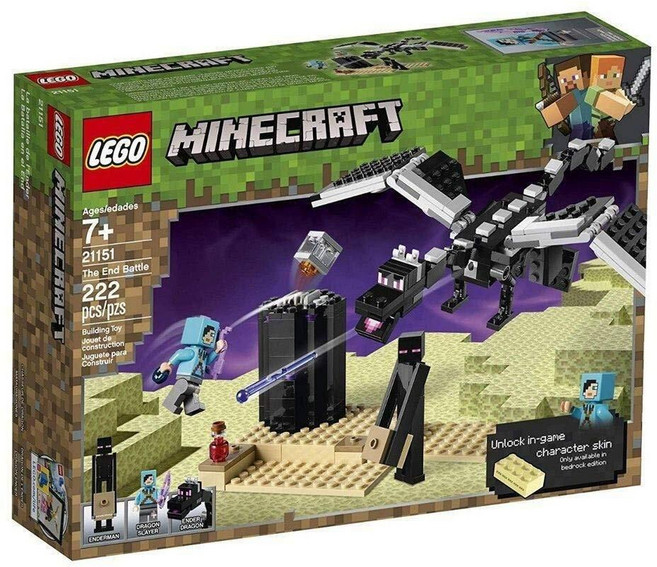 LEGO 마인크래프트 디 엔드 배틀 엔더 드래곤 빌딩 키트 222피스 (21151)