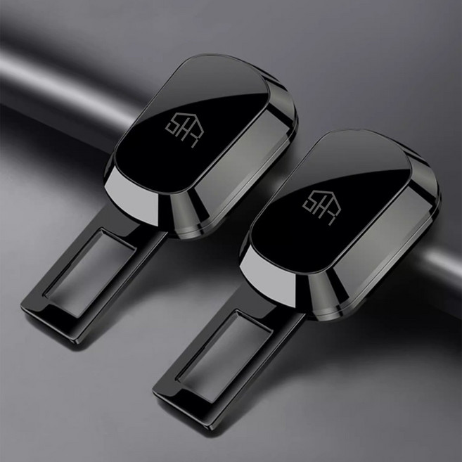 쉐리엘 튼튼한 안전벨트 연장 클립, 블랙, 2개