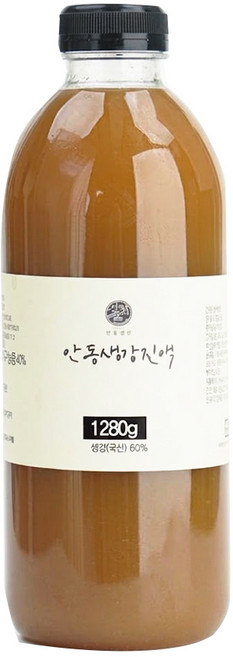 진저올 안동생강진액 원액 100% 생강차 생강청, 1개, 1개입, 1.28kg