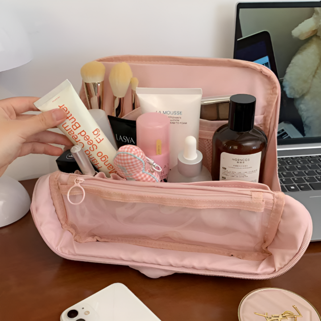 모어벨 여행용 스탠딩 화장품 파우치