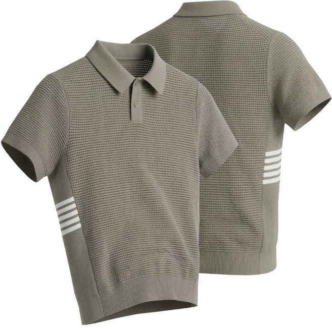남자골프티셔츠 여름 스판 니트 메쉬 카라 골프웨어