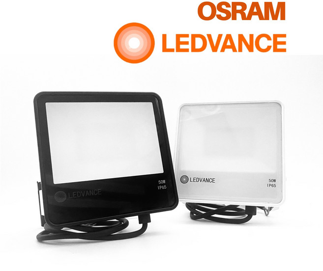 오스람 레드밴스 LED 투광기 50W 정품 IP 65 방수 간판등 야외조명, 블랙, 주광색(6500K), 1개