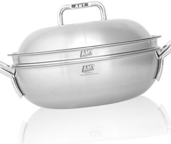 AMT 통5중 뚜껑 스텐 파티웍 28cm 1P 찜기 양수냄비 OC_0211TG
