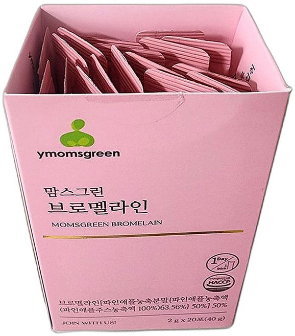 고함량 파인애플 효소 브로멜라인 임산부 섭취가능 소화기능 개선 건강식품 20포 1개, 1정