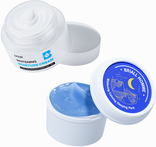 브리올옴므 수분 충전 2종 세트 남성(수분크림 슬리핑팩), 1세트