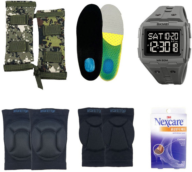 가든아미 입대준비물 세트 K21 군인 군대 훈련소 입대 준비물 군입대 필수품 선물 어깨 무릎 팔꿈치 깔창 보호대 논산, 1개