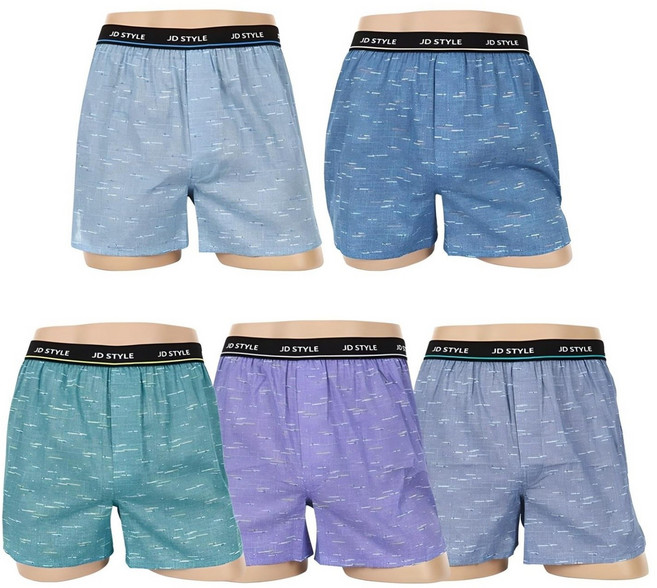 제임스딘 남성 아웃밴드 베이직 순면 트렁크 5종세트