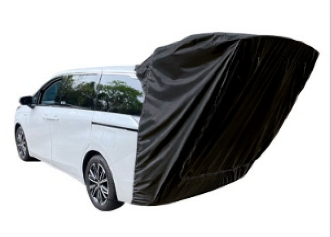 MPV車尾帳篷 戶外露營遮陽防曬防雨 紗網蚊帳 車宿車泊 豐田TOWN ACE適用, 黑MPV-普通款(收納袋), 黑