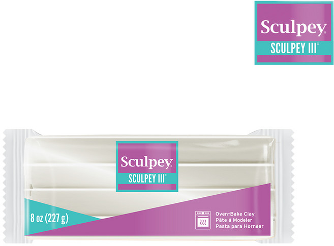 스컬피3 227g (Sculpey3) 대용량 폴리머클레이 6종, 펄(Pearl) 227g
