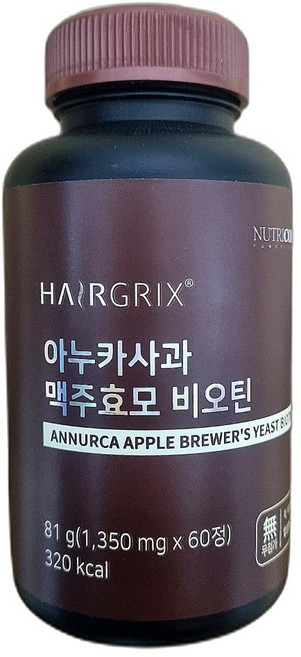 비오틴 바이오틴 WCS 아누카사과 맥주효모 식품 비타민/미네랄 60정x1개, 1개, 60정