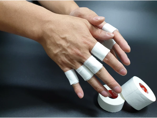 스포츠 테이프 손가락 손목 발목 고정용 비탄력 하임케어 러너스 R-스포츠테이핑 (도매박스판매), 1개 - 쿠팡