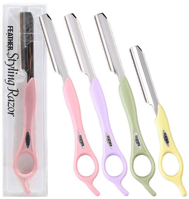 FEATHER 페더 일제 스타일링 레자기, 실버 SR-S 롱타입, 1개, 실버 (롱타입)