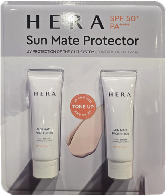 헤라 UV프로텍터 톤업 선크림 SPF50+ PA++++, 50ml, 2개