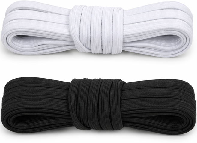 바로바잉 신축성좋은 짱짱한 고탄력 바지 고무줄 10mmX10m, 1개, 화이트