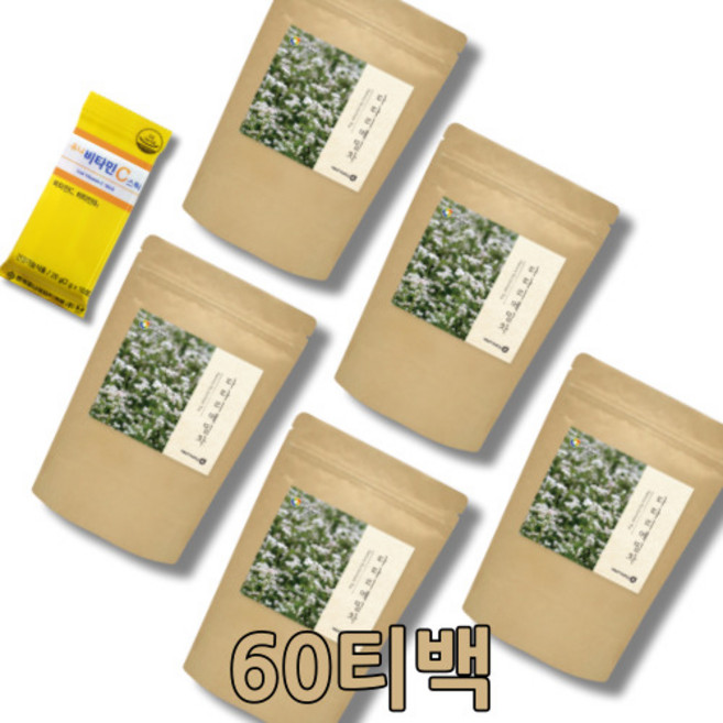 매밀차 쓴메밀차 카페인없는차 타타리메밀 흑메밀차 타타리메밀차 타타리, 5개, 1.2g, 60개입