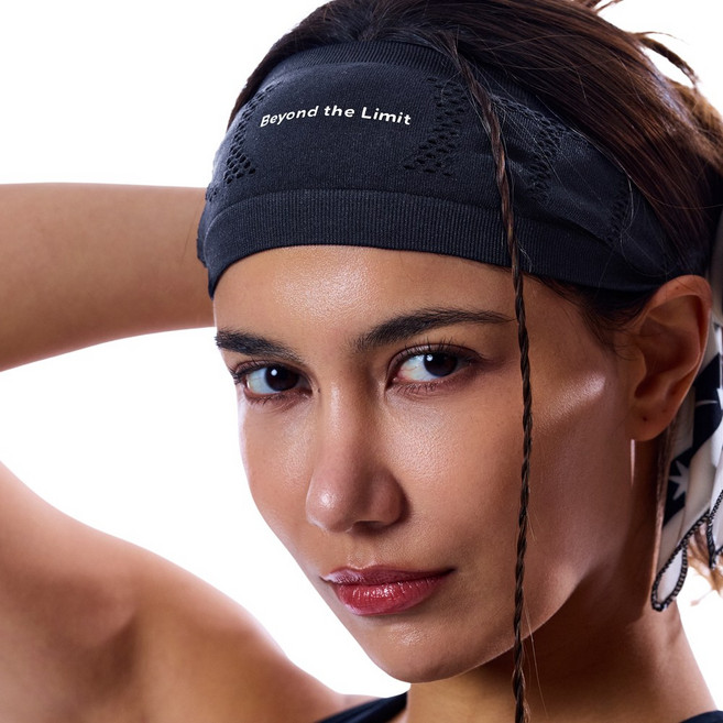 타이탄워크 제로스웻 스포츠 헤어밴드 머리 러닝 쿨 운동 머리띠, 1개, 블랙