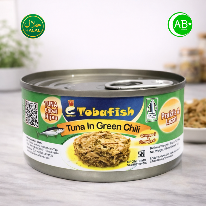 Tobafish Tuna in Green Chili Spicy Ready-to-Eat 토바피쉬 그린칠리 참치 매콤한 즉석 참치