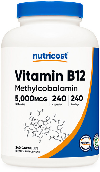 뉴트리코스트 비타민 B12 5000MCG 240캡슐, 240정, 1개