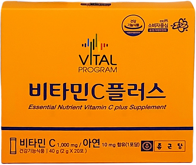 종근당 바이탈 프로그램 비타민C플러스, 20회분, 1개