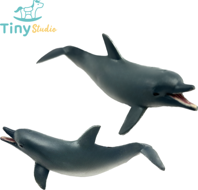 타이니스튜디오 돌고래 피규어 장난감 완구 모형 해양동물 바다생물 고래 상어 KC인증, 1개