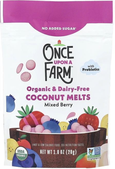 Once Upon A Farm 유기농 코코넛 멜츠 토들러 믹스 베리 28g(1oz), OnceUponAFarm유기농코코넛멜츠토들러믹스베리28, 28g, 1개 - 쿠팡