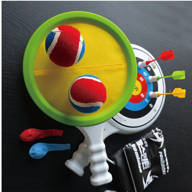 금메달 파워캐처프로 캐치볼 야구 풍선 놀이 다트게임 학교체육 실내운동, 1개, 금메달 파워캐처프로 그린