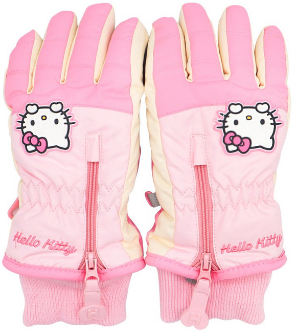 헬로키티 어린이장갑 스키 스노우보드 유아 아이 키즈 여아 초등학생 방한 생활방수 보드 눈썰매 패딩 겨울 손가락 장갑