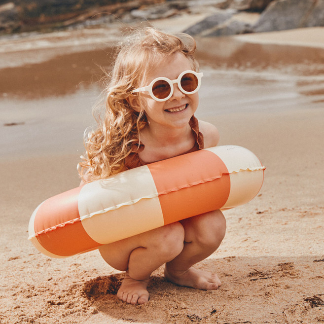 클래식 플로트 감성튜브 어린이 성인 원형 물놀이용품 튜브, 1개, 어린이 코랄 문 (PPK5)