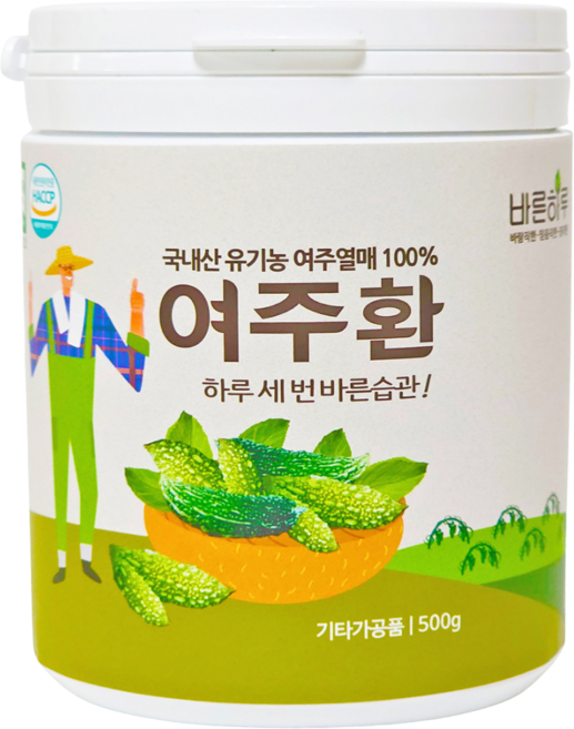 단비농원 직접재배 바른하루 유기농 여주환 500g, 1개