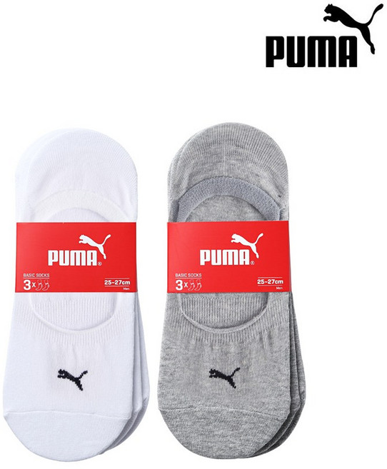 푸마 여름 페이크 삭스 풋커버 벗겨지지 않는 양말 3족