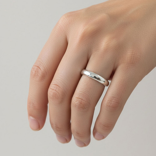 온리유 99.9 순은 세미돔 클래식 기본링 남녀공용 11~17호