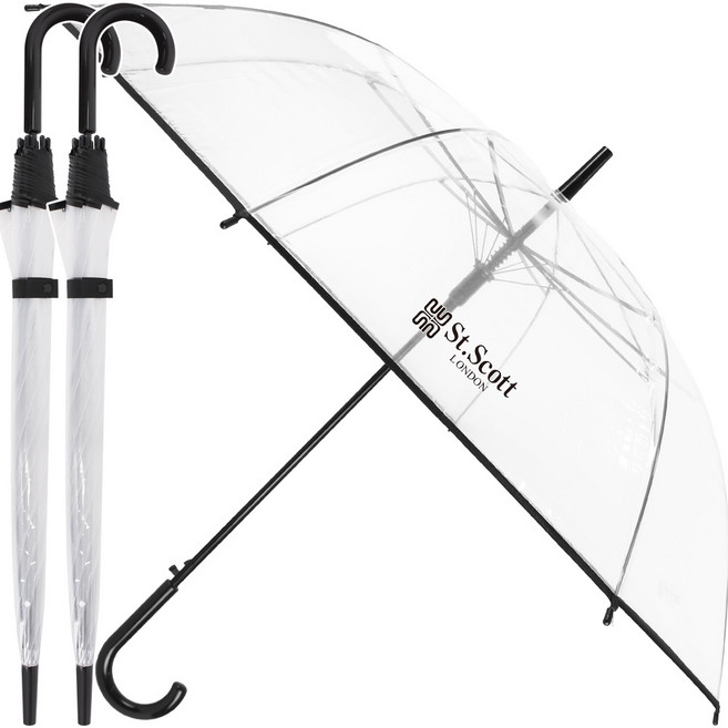 세인트스코트 투명 비닐 자동 장우산