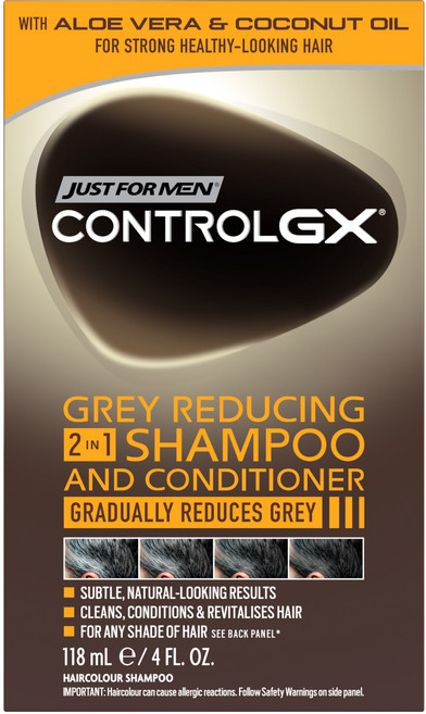 CONTROLGX ControlGX 灰髮專用 2合1 遮蓋白髮洗潤二合一護髮洗髮乳, 1個, 147ml